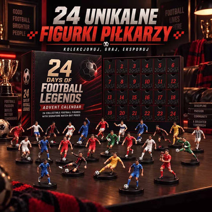 Kalendarz Adwentowy Legendy Futbolu 2026 — 24 Kolekcjonerskie Figurki Piłkarzy