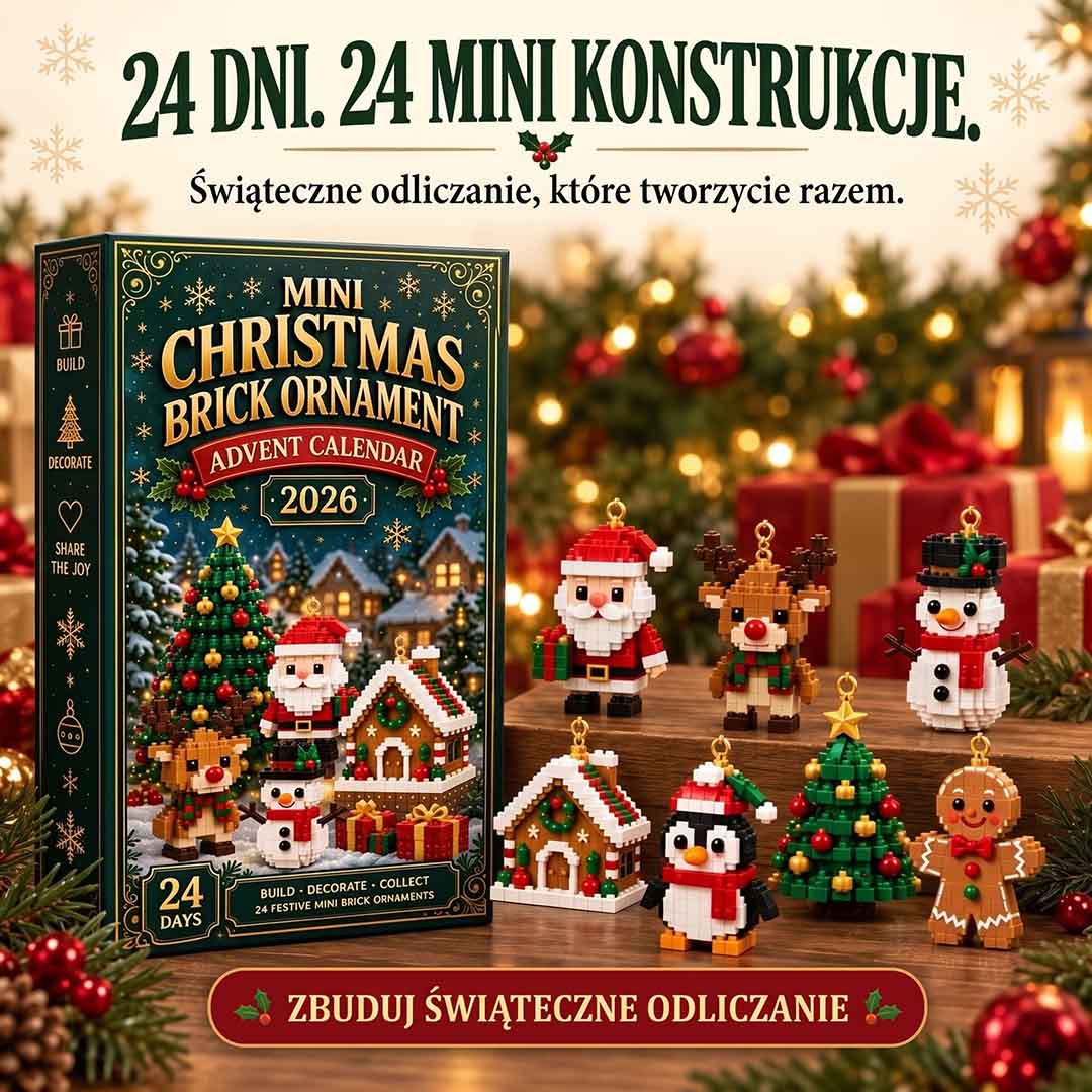 Kalendarz Adwentowy z Klocków dla Dzieci 2026 — 24 Świąteczne Konstrukcje